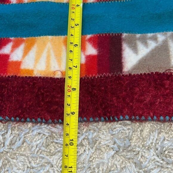 Beautiful Vintage Coloratura Southwest Wool Scarf Aztec Made in the USA  6ft - Picture 14 of 14